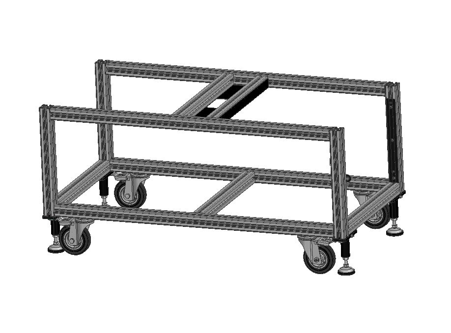 模块化组装车由铝型材制成 (1)