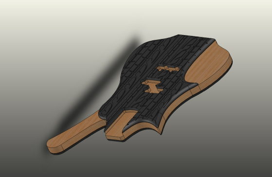 左手低音吉他琴身