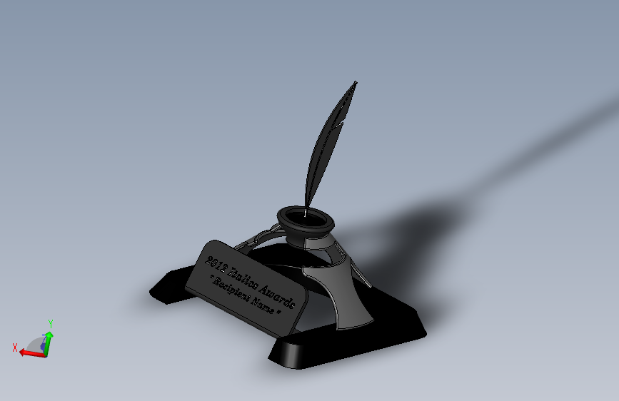 “斜体奖”奖杯