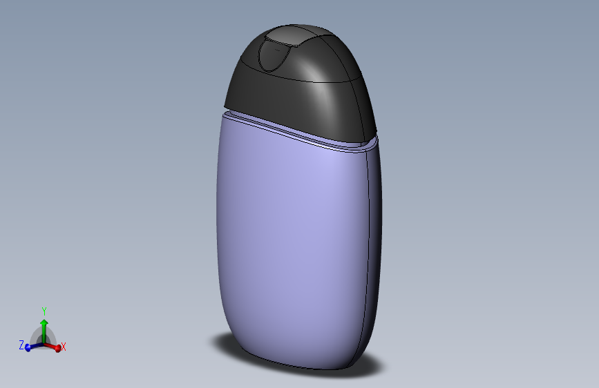 1盎司凝胶瓶和瓶盖