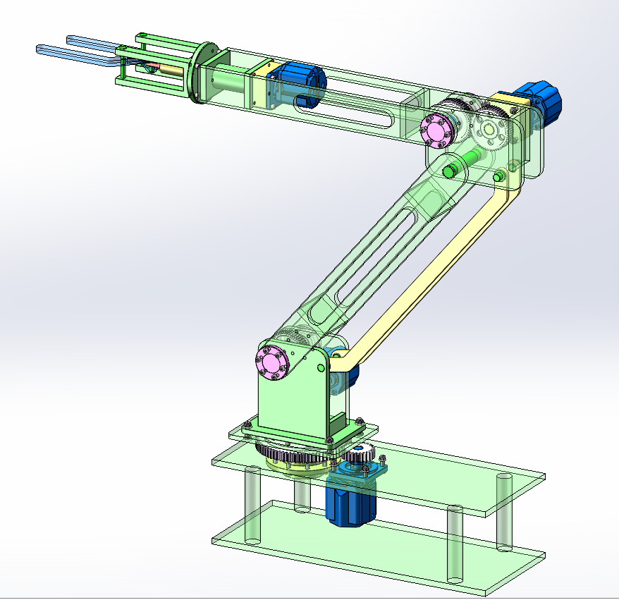 五自由度液压机械手