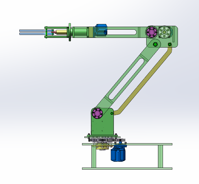 五自由度液压机械手