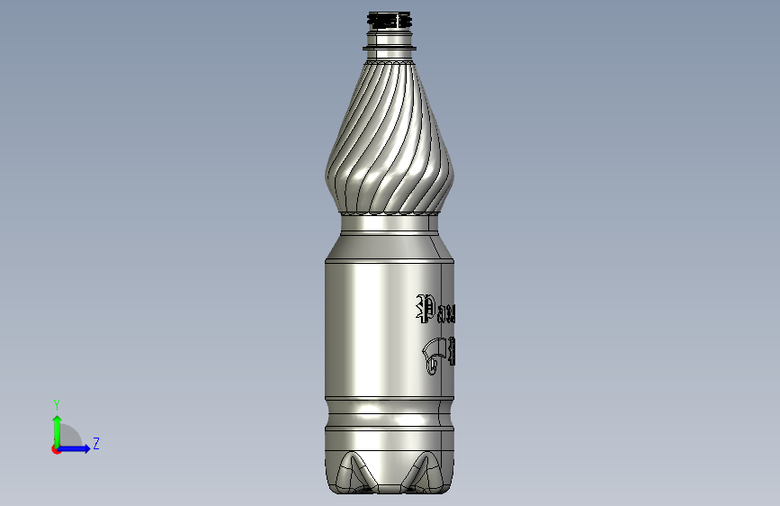 PET瓶 1.0升 左侧视图