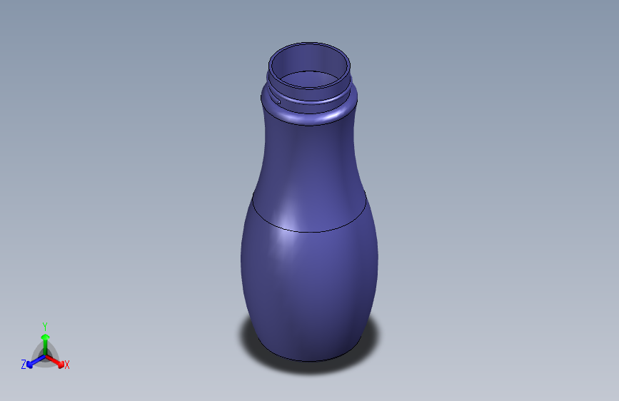 Studycadcam 3D CAD 练习 397_ 塑料瓶_ 塑料瓶_ Autodesk Inventor Pro