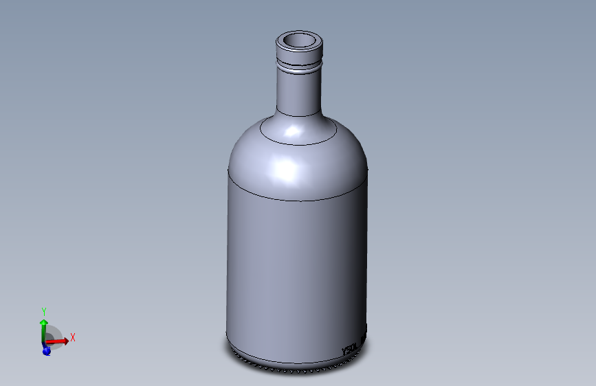 玻璃瓶 0.5 升 _27B-500-НИКА_