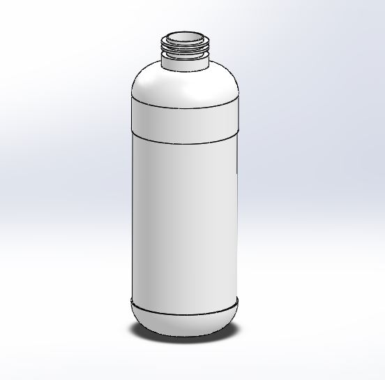 简单 1 升塑料瓶