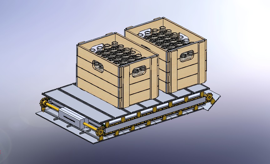 紧凑模块上的食品油瓶