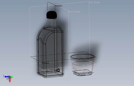 酒瓶和玻璃杯...