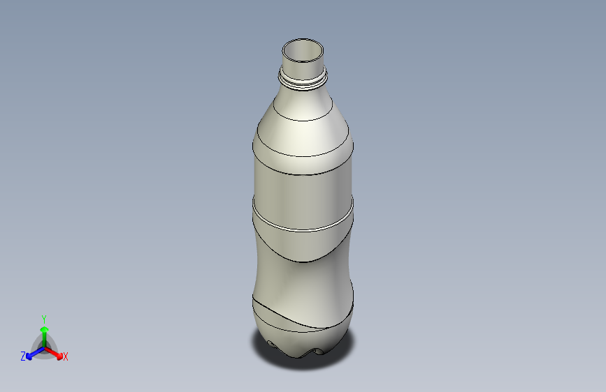 可乐瓶 Autodesk Inventor_MJ