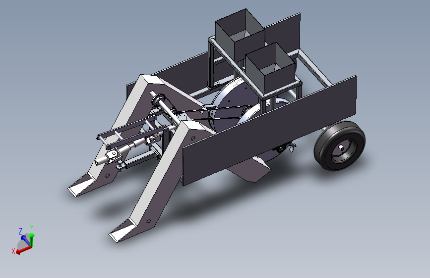 马铃薯膜上穴播机设计