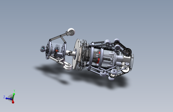 管道检测机器人机械结构设计（含SoliWorks三维图）