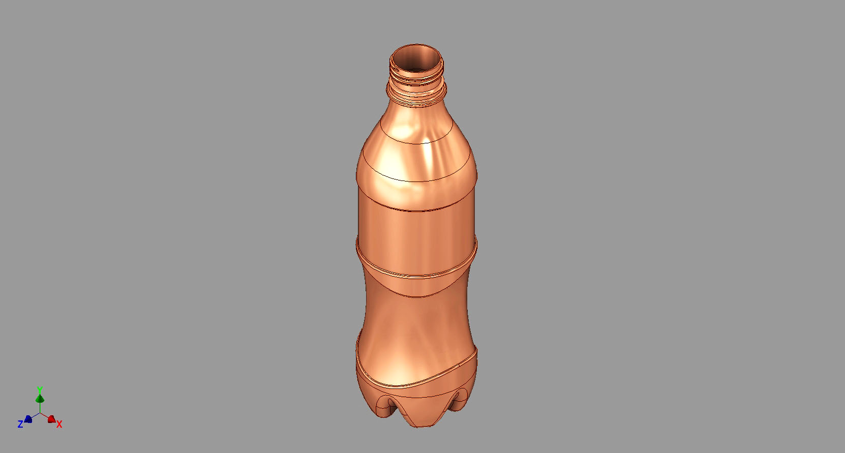 冷饮瓶 (Autodesk Inventor)