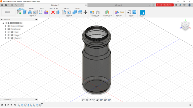 瓶子和盖子 (B-TWIN)