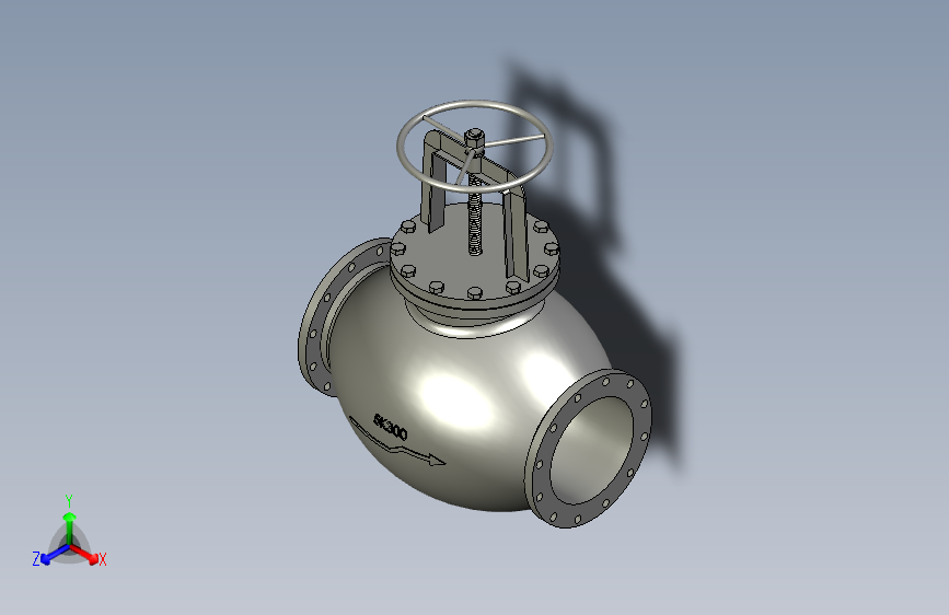 铸钢截止阀-DN300-JIS5K