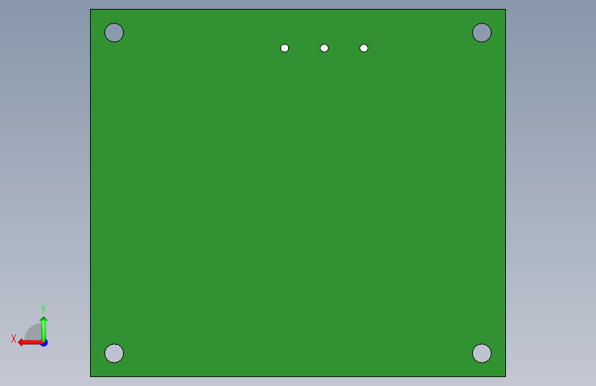 DC-DC 7015 60伏方形PCB 背面视图