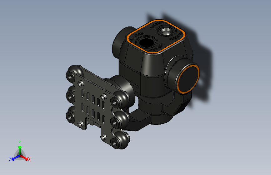 无人机三轴云台热成像摄像机