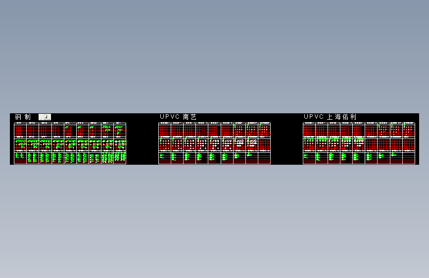 钢制法兰、弯头、三通、阀门图库