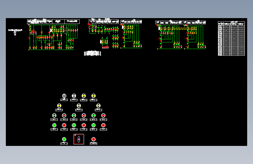 16D303-3 348-350 重力流系统屋顶消防水池转输水泵两用一备全压启动控制电路图XKCF-12-3
