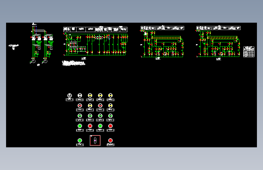 16D303-3 70-73 消火栓泵一用一备自耦降压启动控制电路图XKF-12-2