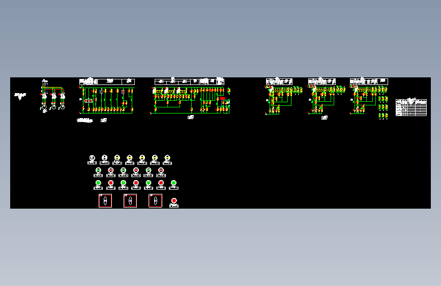 16D303-3 82-85 消防水泵两用一备全压启动控制电路图XKF-14-3