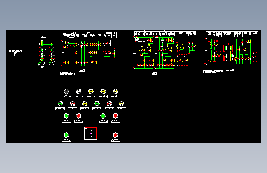 16D303-3 124-126 消防水泵一用一备全压启动工频巡检控制电路图XKF-23-2