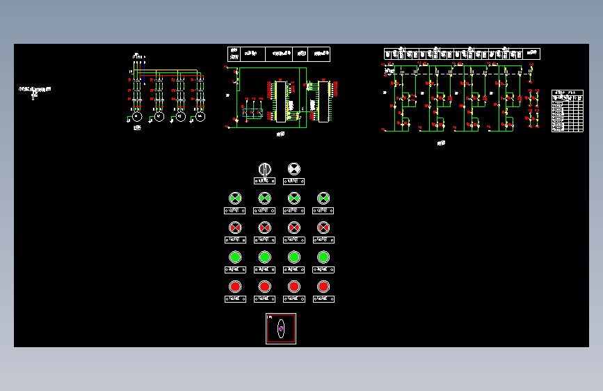16D303-3 223_224 冷冻(冷却)水泵三用一备电机控制器控制电路图XKL-5-4