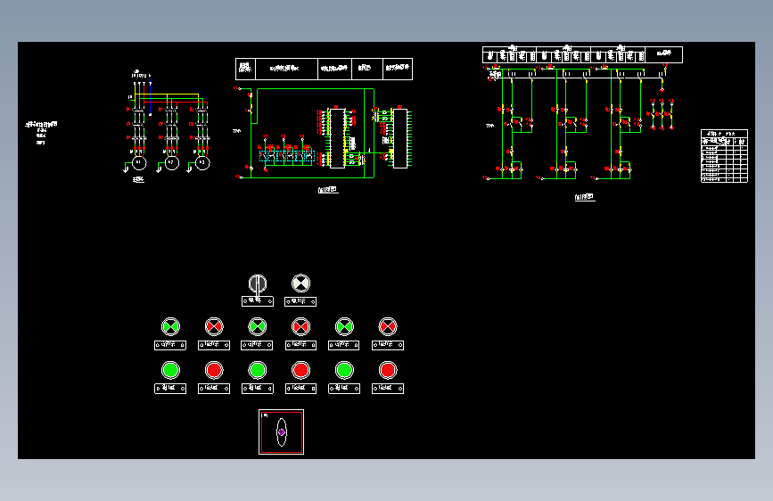 16D303-3 278-279 三台排水泵电机控制器控制电路图XKP-20-3