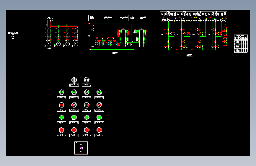 16D303-3 282-283 四台排水泵电机控制器控制电路图XKP-21-4