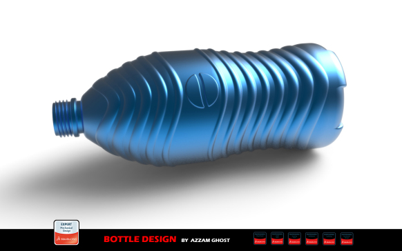 在 SolidWorks 2015 中的可变图案瓶子