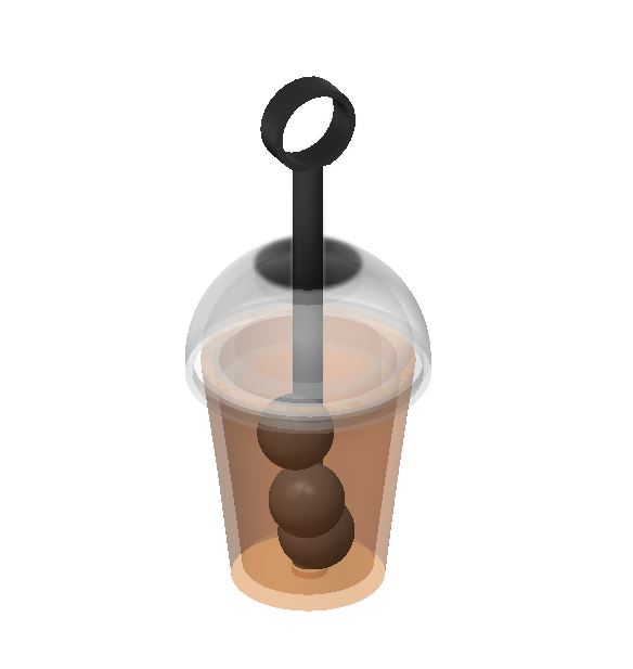 珍珠奶茶吊坠