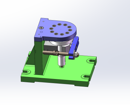 输出轴钻10-&Phi;20孔夹具设计及加工工艺三维solidworks带参+CAD+说明书