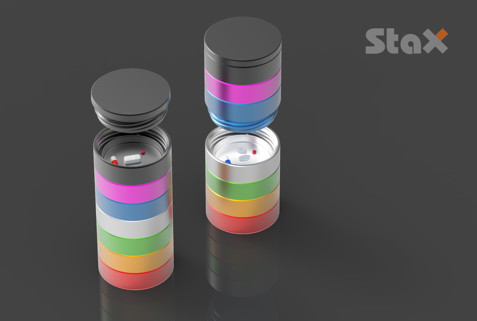 StaX 便携药盒