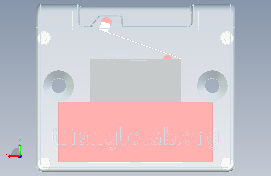 Trianglelab 线材耗尽传感器 背面视图