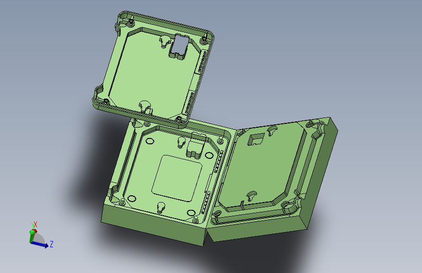 路由器底部的芯和凹腔