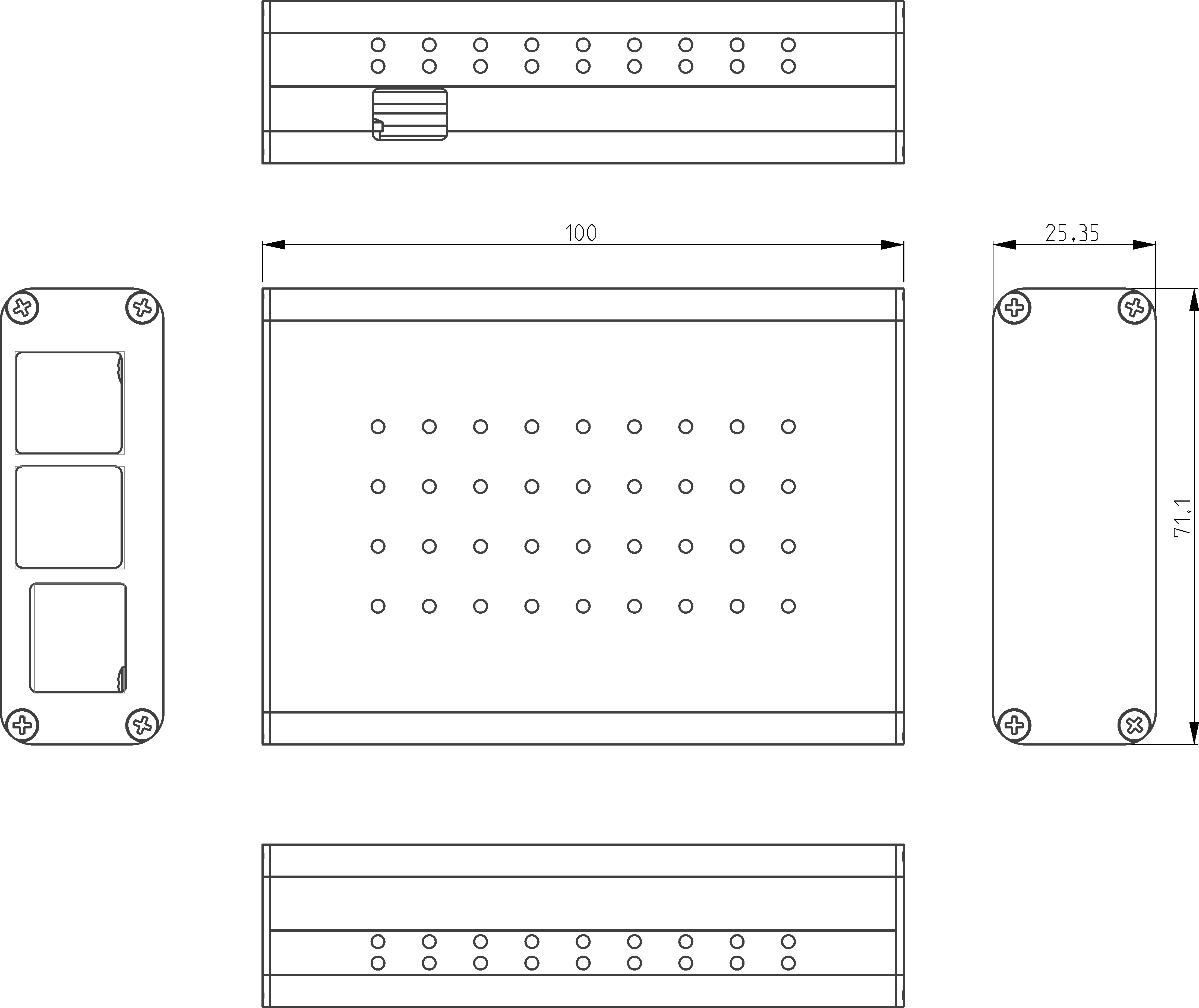 铝制挤压外壳用于树莓派