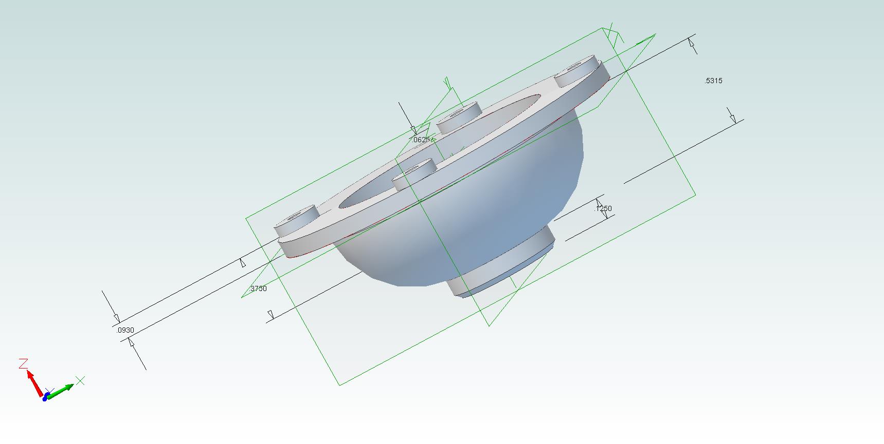 球面消音器底座