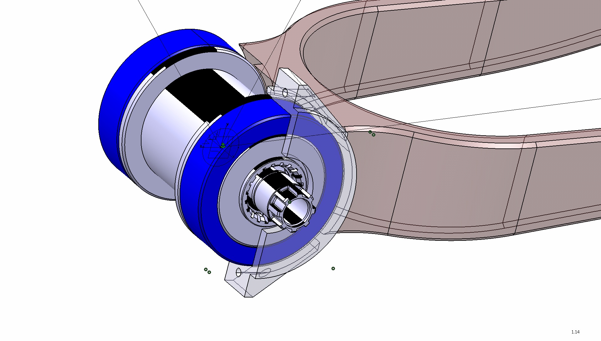 山地车摇臂_中轴