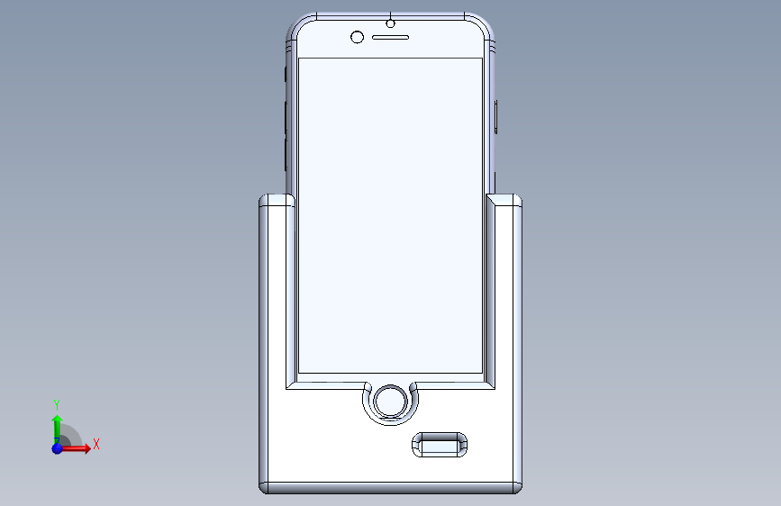 适用于iPhone 6, 6s的支架 正面视图