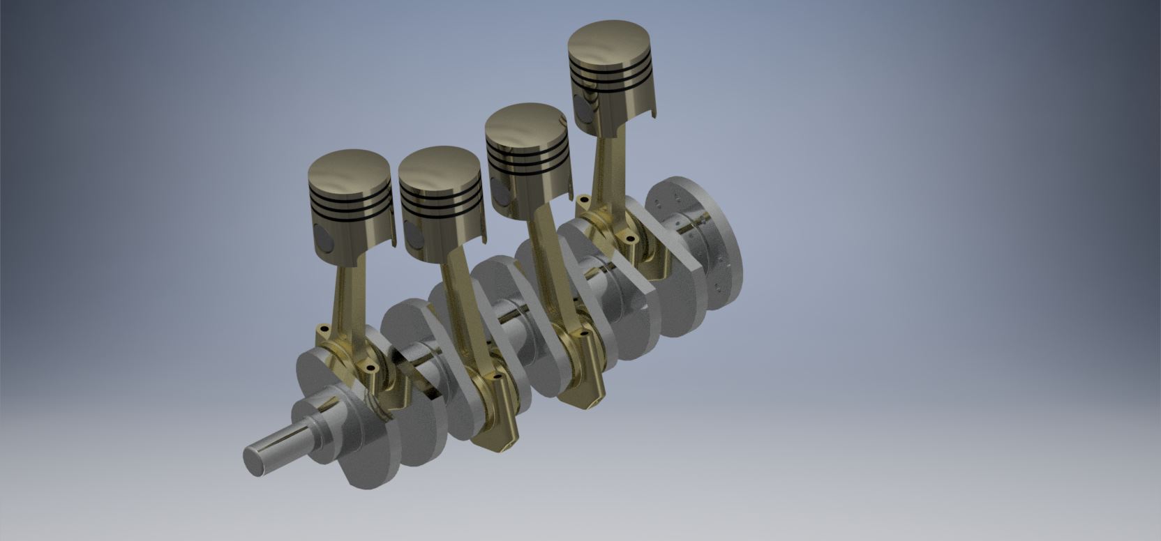 四缸发动机总成