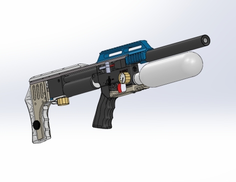 0262-FX M3 气枪=仅限虚拟游戏设计，不可制作实物，否则后果自负