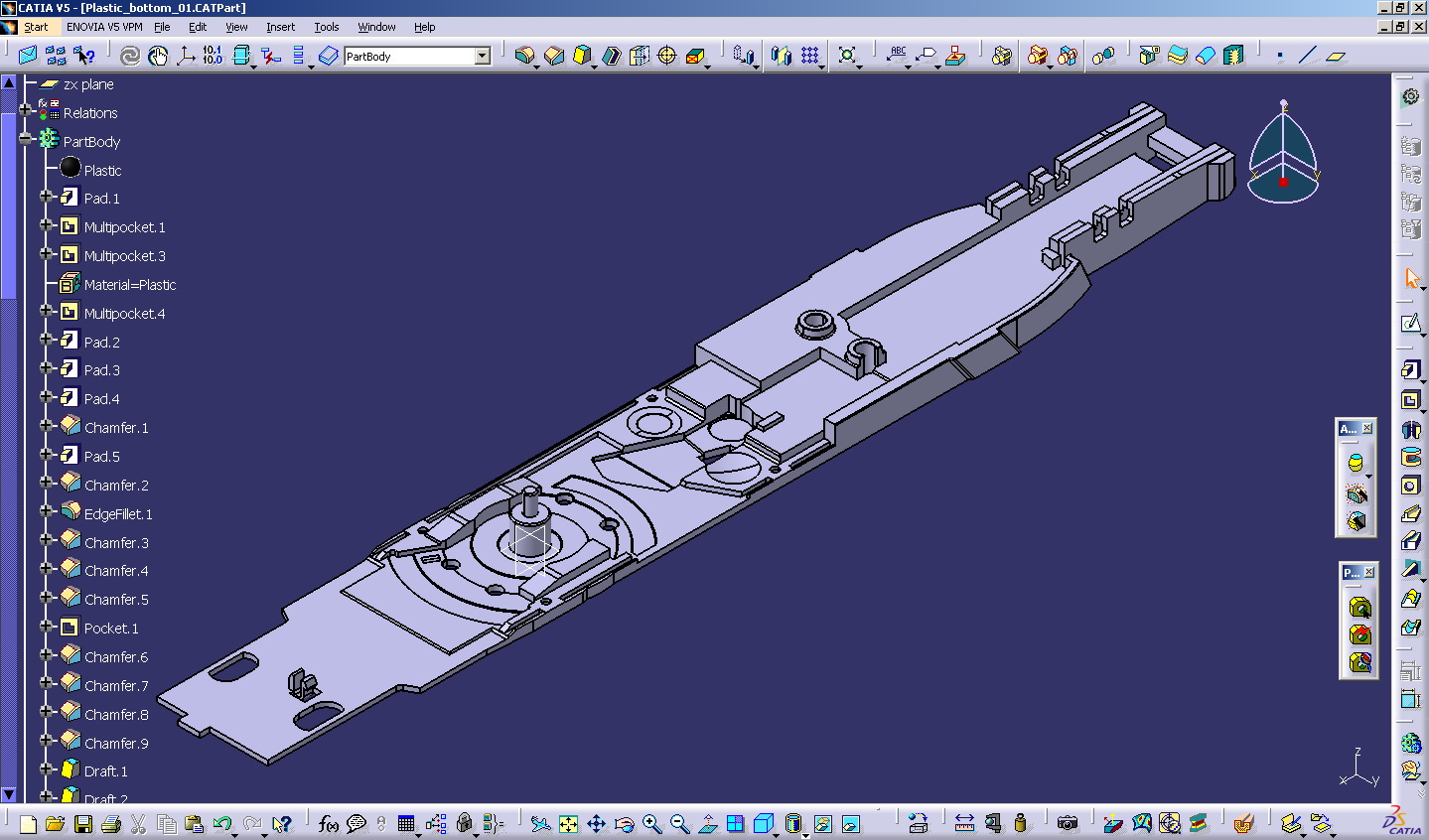 塑料底部 (CATIA V5)