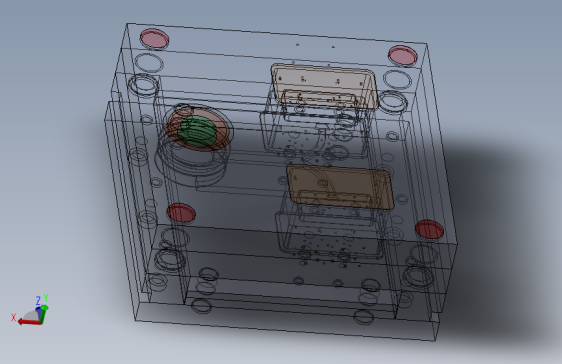 套筒推出压铸 (2个型腔)