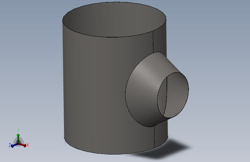 卫生环形到圆柱形（椭圆形过渡）