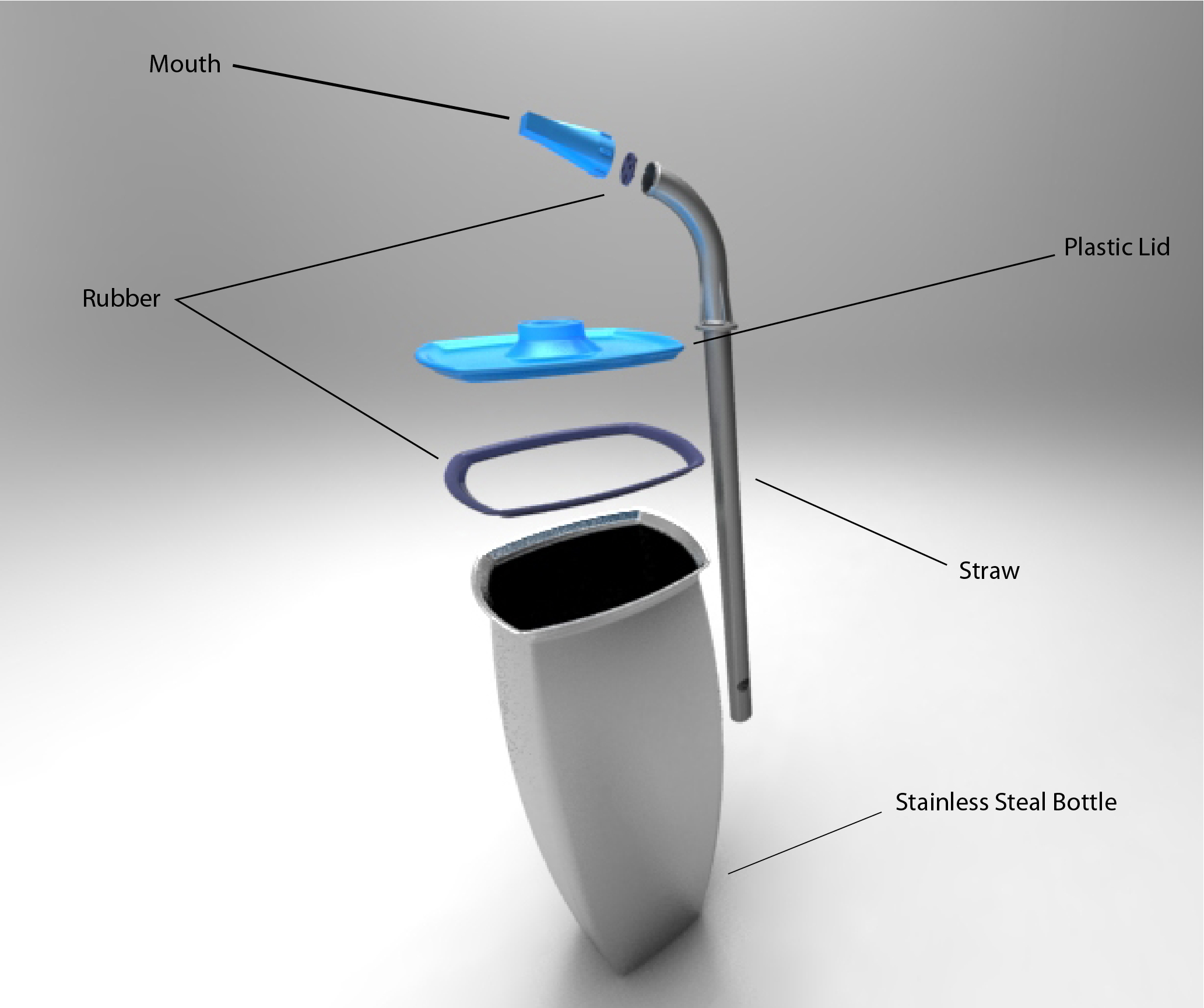 因果瓶子挑战(不锈钢瓶子)型号2