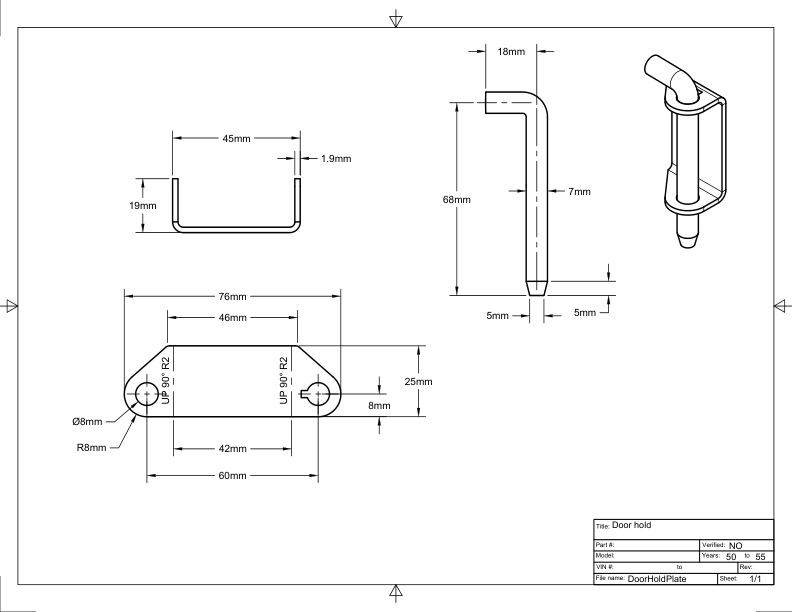 右B柱 大众库门