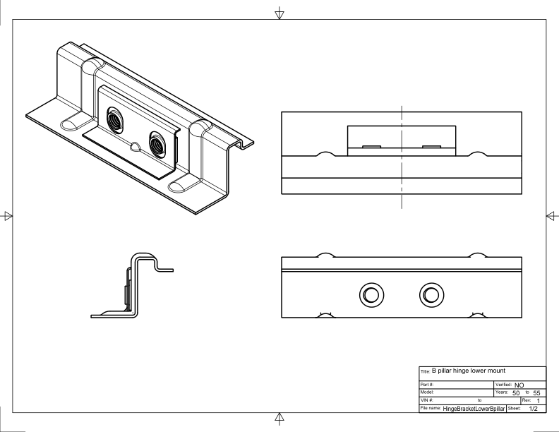 右B柱 大众库门
