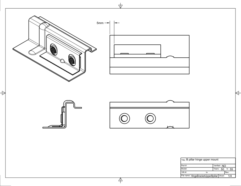 右B柱 大众库门