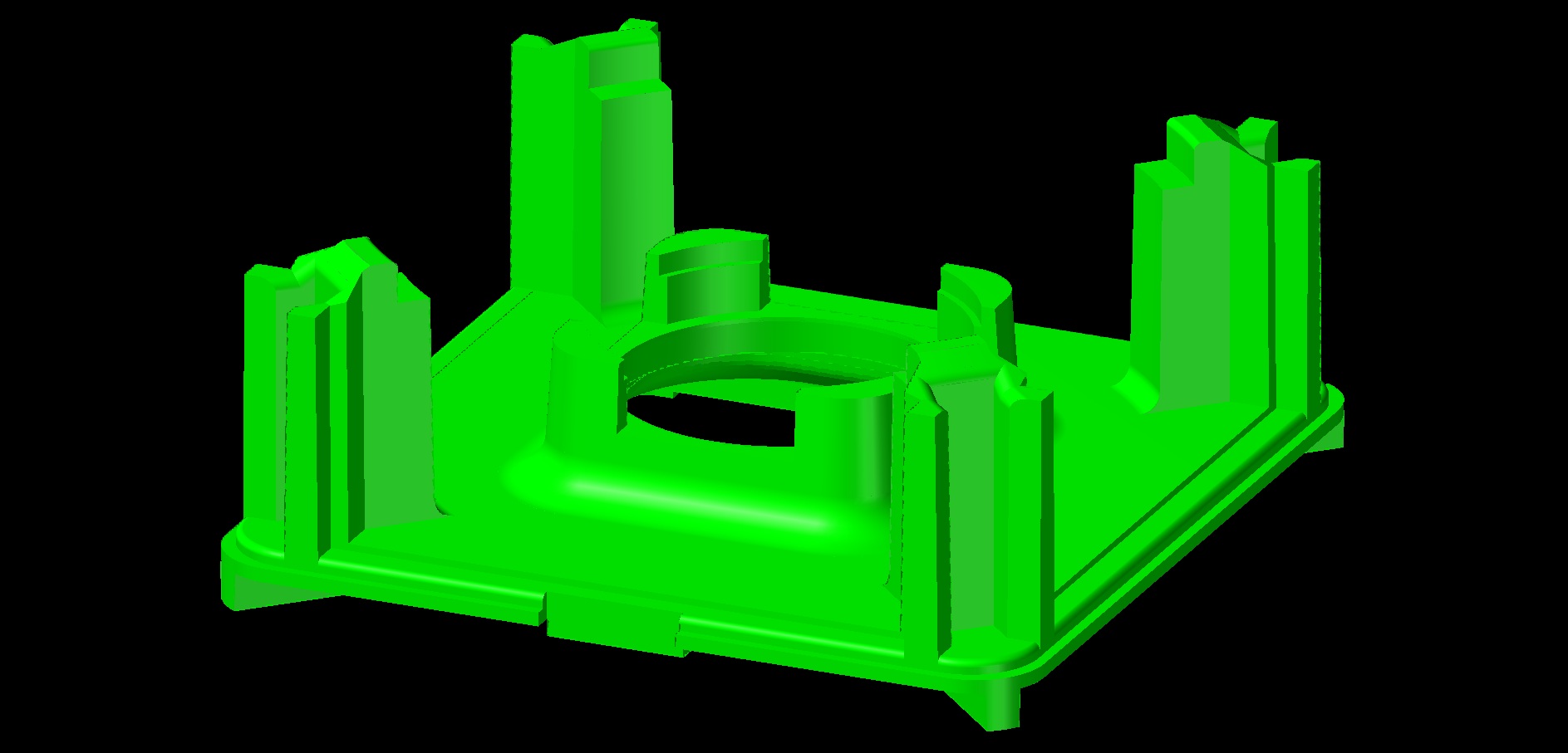 植入设备外壳底部