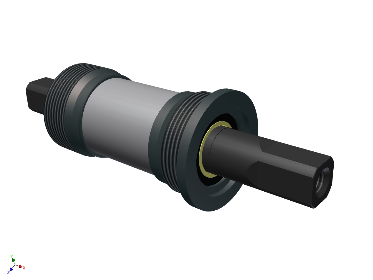 自行车用68mm方型底轴卡式轴承L131.5mm