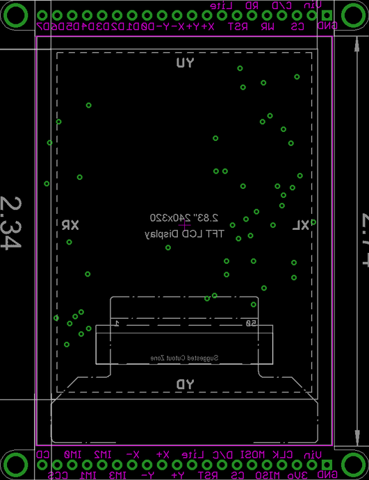 2.8 TFT LCD 带触摸屏扩展板